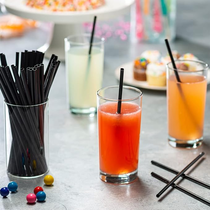 Comfy Package [Case of 10,000] 7.5 Inch Coffee Stirrers, Cocktail Straws - Disposable Plastic Sip Stir Sticks - Black (7.75 Inch) - Image 6
