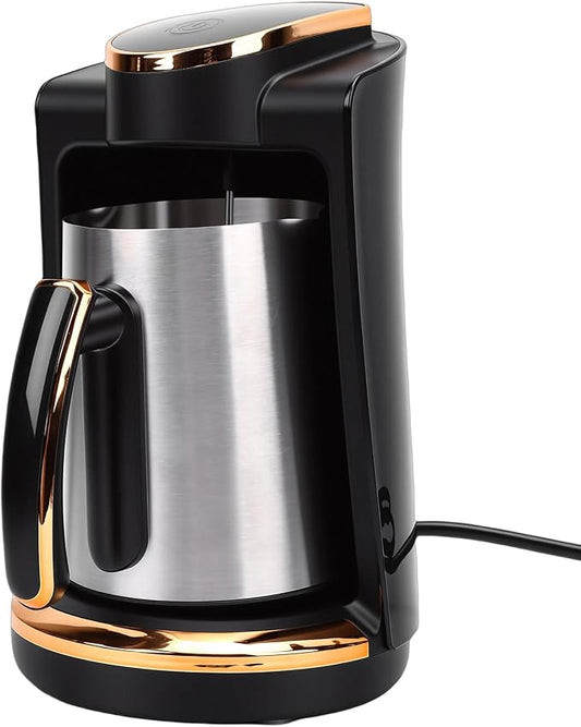 Fabater 550W Turkish Coffee Maker Stainless Steel 250ML Single Cup, Portable Turkish Coffee Machine for Home Office Travel, Fast Heating Easy Operation (US Plug 110V) by FABATER