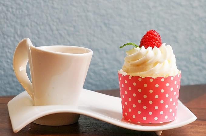 Paper Baking Cups (Polka Dots), Greaseproof Disposable Cupcake Liners (Pink, Large Cups (50-Pack)) - Image 4