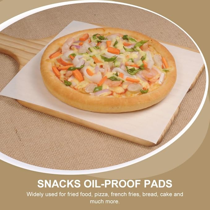 500pcs Disposable Greaseproof Baking Parchment Paper Sheets for Bread and Fried Food, Oil-absorbing and Non-stick White Paper Liners, Practical Kitchen Accessories for Easy Cooking - Image 3
