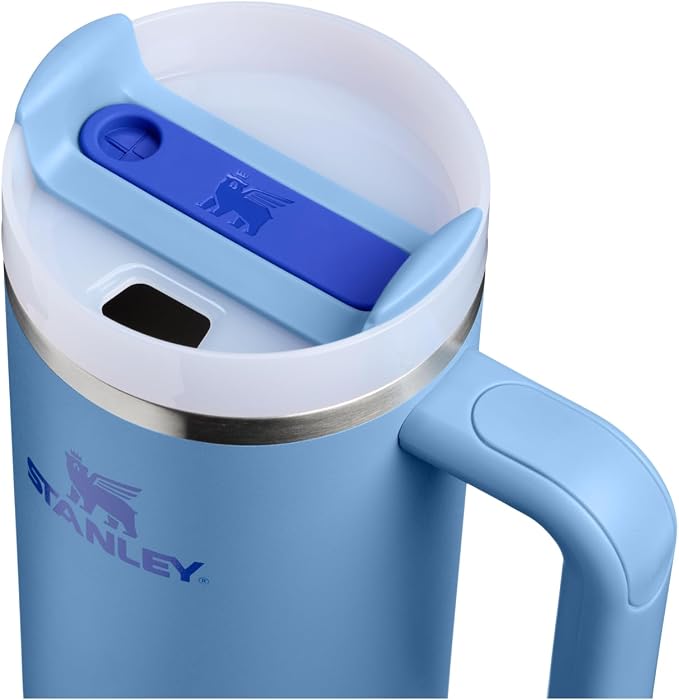 STANLEY Quencher H2.0 Flow State Tumbler, 30 oz, Blue Sky | Handle and Straw | 3-Position Lid | Cup Holder Compatible for Travel | Insulated Stainless Steel Cup | BPA-Free - Image 2