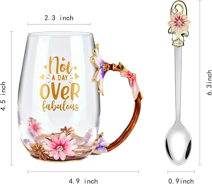 OEAGO Birthday Gifts for Women Mom Tea Cup Unique Friendship Mothers Gifts for Her from Daughter Son Ideas for Friend Female Sister Coworker - Image 2