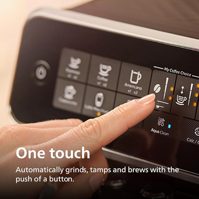Philips 3200 Series Fully Automatic Espresso Machine, LatteGo Milk Frother, 5 Coffee Varieties, Intuitive Touch Display, 100% Ceramic Grinder, AquaClean Filter, My Coffee Choice, Black (EP3241/54) - Image 3