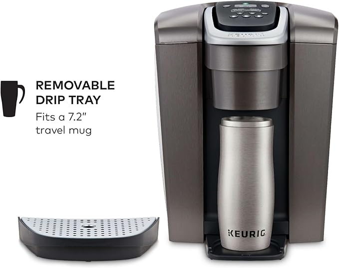 Keurig K-Elite Single Serve K-Cup Pod Coffee Maker, with Strength and Temperature Control, Iced Coffee Capability, 8 to 12oz Brew Size, Programmable, Brushed Slate | Strength, Temperature Control, Iced Coffee Capability, 8 to 12oz Brew Size, Programmable - Image 3