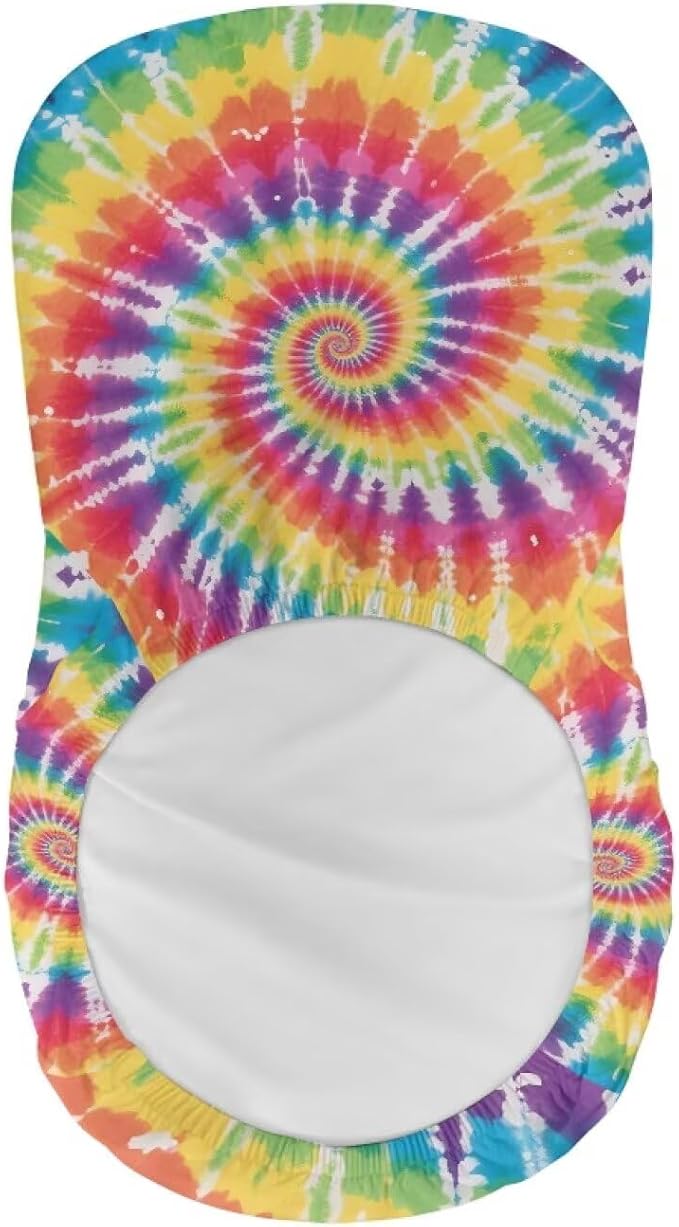 Colorful Tie Dye Bar Stools Covers 2 Pcs Barstool Slipcovers Elastic Stool Cushion Cover Swivel Barstool Covers Slipcovers for Low Short Back - Image 5