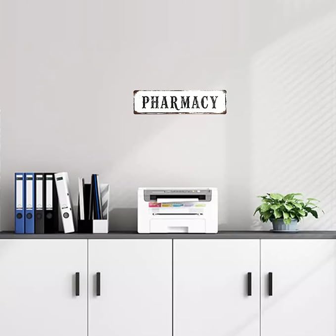 Pharmacy Sign Pharmacy Gifts Medical Decor Vintage Decorations 4×16 Inches Tin Sign For Farmhouse - Image 8