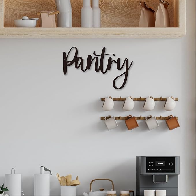 Pantry Word Sign Metal Wall Decor - 16 x 9.78" Pantry Decor for Home Kitchen Restaurant Coffee Shop Store Farmhouse Wall Decor (16 inches) - Image 6