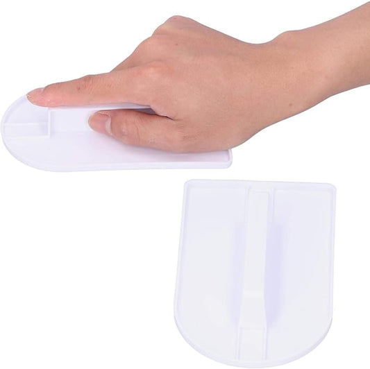 2PCS Fondant Smoother, Fondant Smoothing Tool Icing Scraper Paddle Tool with Handle for Cake Decoration Sculpting and Modeling
