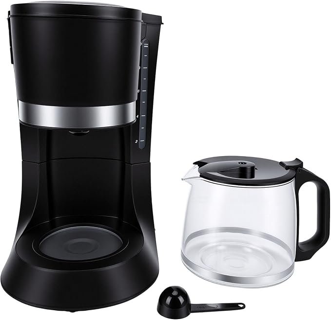 Automatic Coffee Machine with Glass Carafe 1.2L Compact 700W Coffee Maker for Home Office Kitchen Dorm Room - Image 6