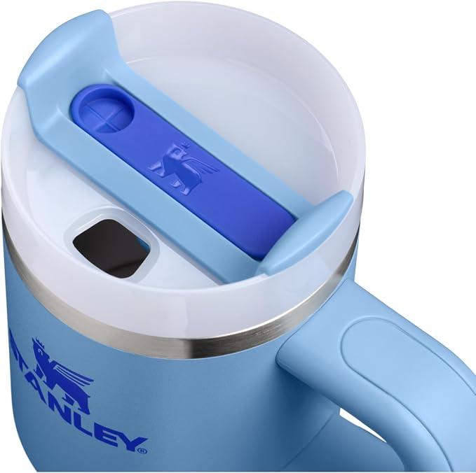 STANLEY Quencher H2.0 Flow State Tumbler, 14 oz, Blue Sky | Handle and Straw | 3-Position Lid | Cup Holder Compatible for Travel | Insulated Stainless Steel Cup | BPA-Free - Image 2