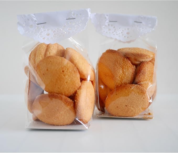Morepack Gusseted Flat Bottom Cellophane Bags 3x2x8 In 50Pcs | Smore Bags with Paper Insert (Mini Size) - Image 5