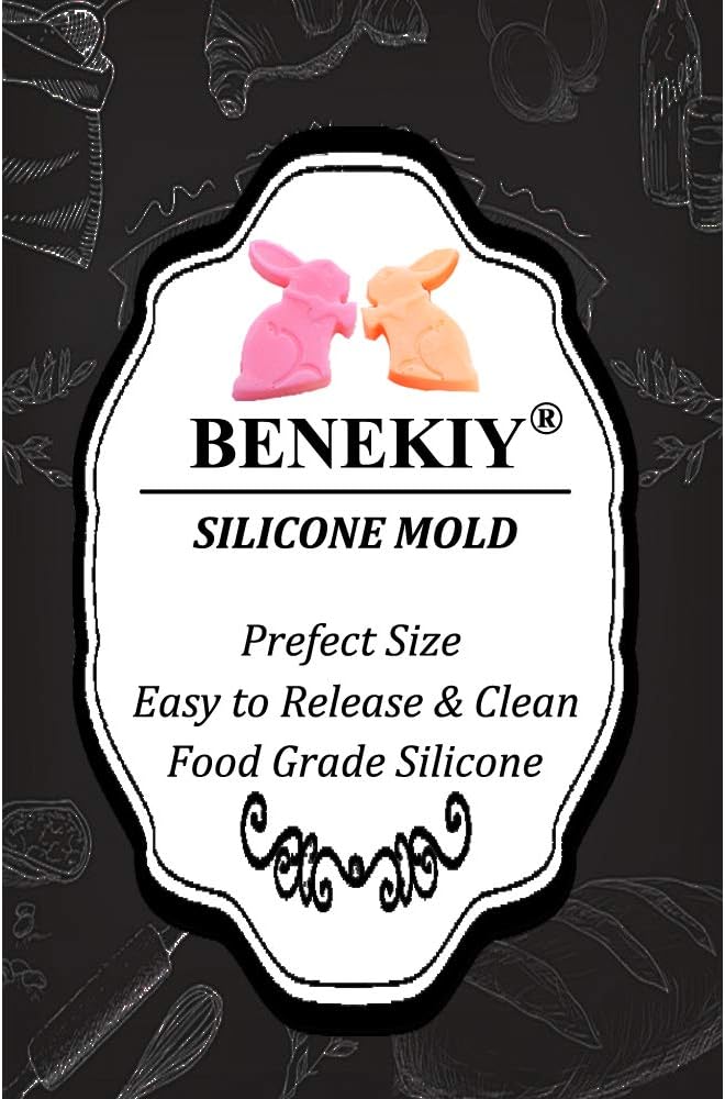 2Pack Easter Rabbit Bunny Egg Silicone Molds, 3D Easter-theme Baking Mould Tray DIY Baking Tool for Chocolate Cake Dessert Candy Mousse Pastry Soap - Image 7