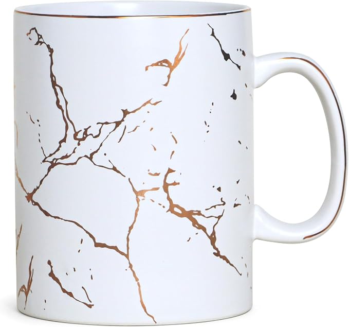 harebe 24 OZ Ceramic Extra Large White Coffee Mug with Handle,Oversized Hot Tall Latte Mugs,Dishwasher Safe Big Capacity Giant Mug for Men Women by harebe