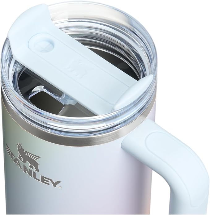 STANLEY Quencher H2.0 Flow State Tumbler, 30 oz, Sunrise Spiral | Handle and Straw | 3-Position Lid | Cup Holder Compatible for Travel | Insulated Stainless Steel Cup | BPA-Free - Image 2