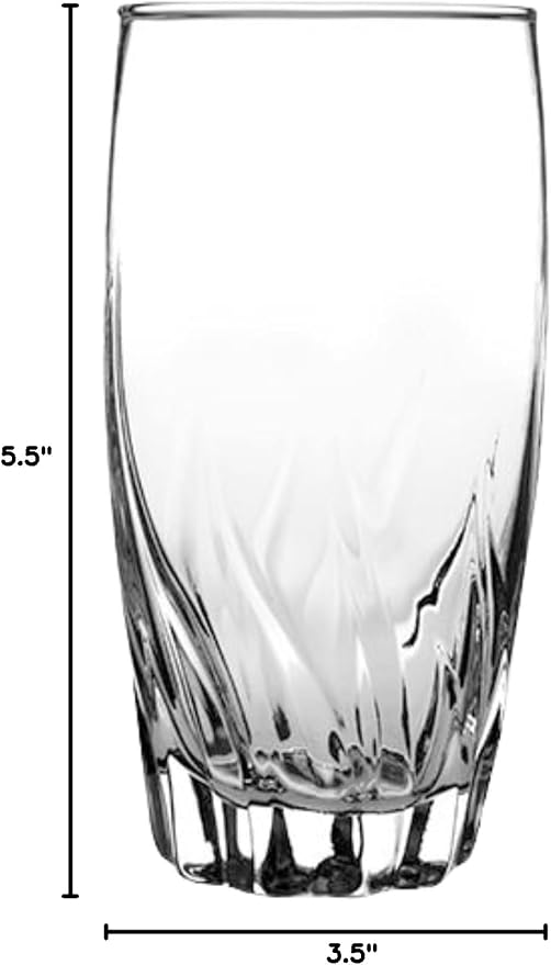 Anchor Hocking Central Park Drinking Glasses (4-Pieces, 16-ounce, dishwasher safe) - Image 3