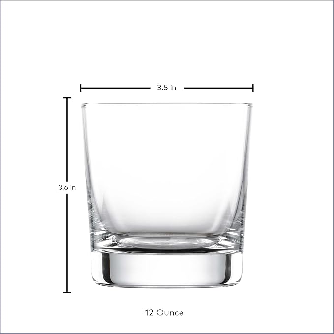 SCHOTT ZWIESEL Basic Bar Whiskey Glass (Set of 6), Tumbler for Whiskey, Dishwasher-Safe Tritan Crystal Glasses, Made in Germany (12 Ounce) - Image 6