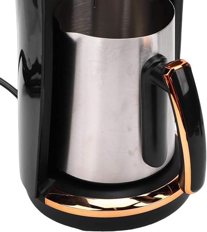 GOWENIC Turkish Coffee Maker Stainless Steel 550W, Single Cup Turkish Coffee Machine, 250ML Automatic Electric Pot for Home Office Travel (US Plug 110V) - Image 8