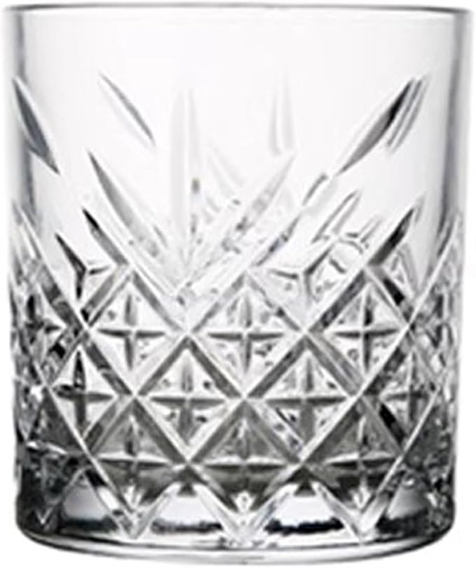 Glass Tumblers Transparent Embossed Glass Cups for Milk, Juice Kitchen Glassware(Small) by Unknown