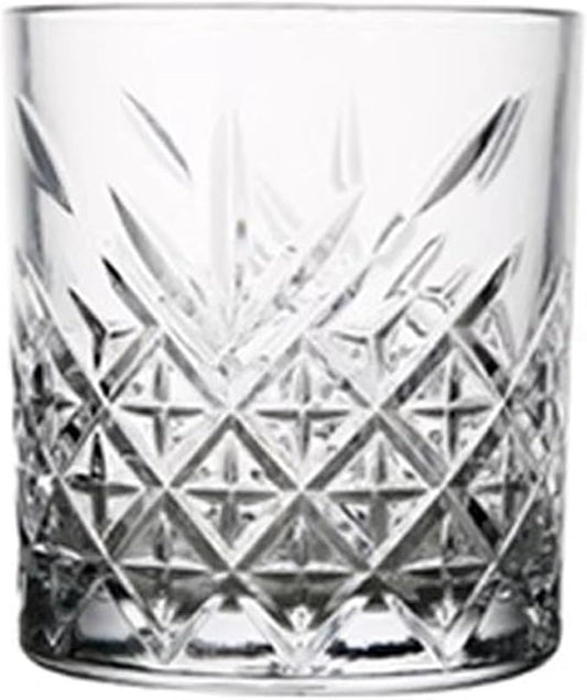 drinking glassware Transparent Embossed Glass Cups for Milk, Juice(Small) by Unknown