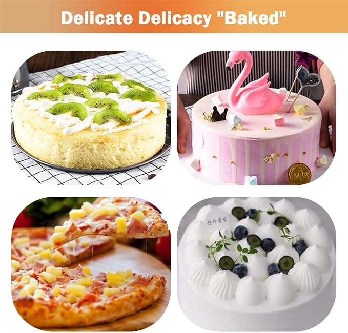 Springform Cake Pan, Cake Pan with 3 Different Size (9.5,10.2,11inch), Cake Molds for Baking with Removable Bottom, Non-Stick Bakeware for Effortless Baking（with 50 Pcs Parchment Paper Liners） - Image 3
