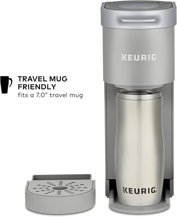 Keurig K-Mini Single Serve K-Cup Pod Coffee Maker, 6 to 12oz Brew size, with Cord Storage, Perfect for Small Spaces, Studio Gray - Image 6
