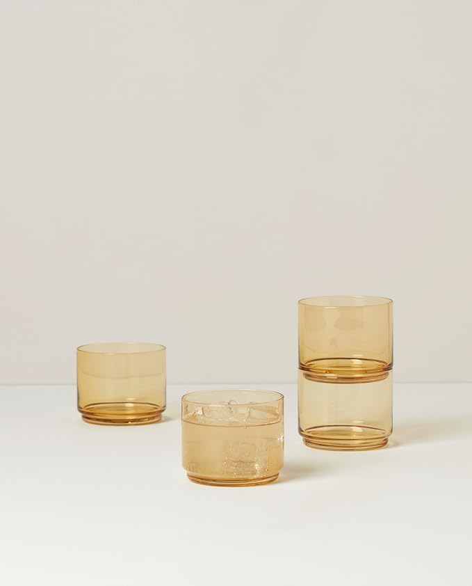 Lenox Tuscany Classics 4Pc Short Glasses, 1.10, Orange - Image 3