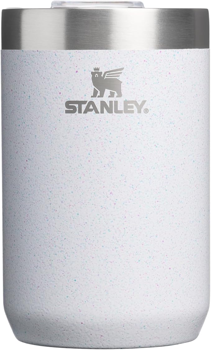 STANLEY Everyday Camp Cup 12 oz | Drink Through Lid | Cup for Coffee, Tea and Drinks | Insulated Stainless Steel | BPA-Free | Frost Sprinkle by Unknown