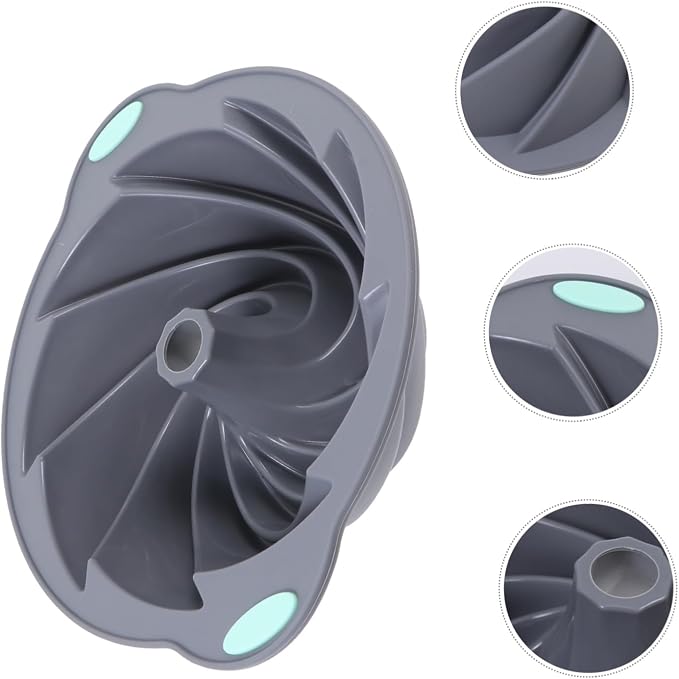 1pc Light Grey Silicone Chiffon Cake Mold Non-stick Baking Tool for Home Use Dishwasher Safe Easy to Demould for Microwave Oven Baking - Image 8