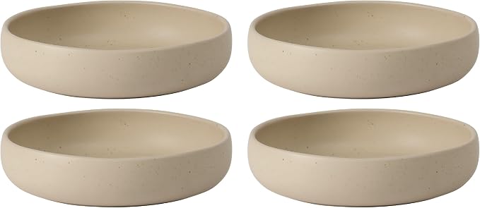 Bloomhouse - Two Time Oprah's Favorite Things Winner - Corsica Clay 4-Piece Meal and Pasta Bowl Set – Cappuccino Cream Stoneware for Dinner, Serving & Everyday Use by Unknown