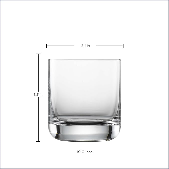 SCHOTT ZWIESEL Convention Whiskey Glass (Set of 6), Old Fashioned Tumbler for Whiskey, Dishwasher-Safe Machine-Made Tritan Crystal Glasses, Made in Germany (10 Ounce) - Image 6
