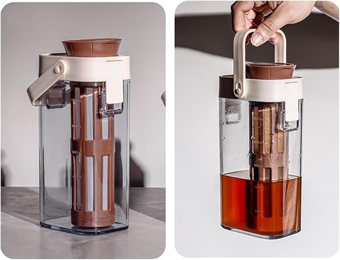 1000ml Cold Brew Coffee Maker with Filter Leak Proof Large Capacity Teas Container with Handle for Home Office Use