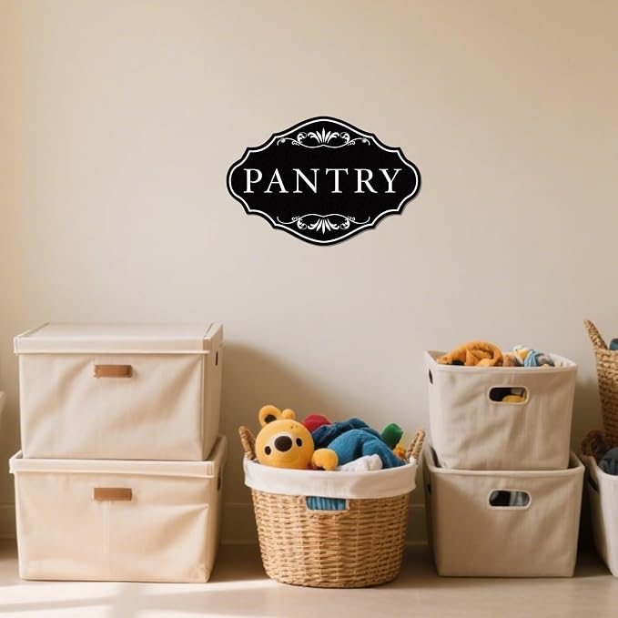 Large Pantry Sign 8" × 12" Rust-Proof Aluminum Metal Signs for Door | Pantry Wall Decor, Waterproof, for Kitchen, Home, Food Storage, Coffee Shop, Restaurant, Office Wall Decor - Image 7