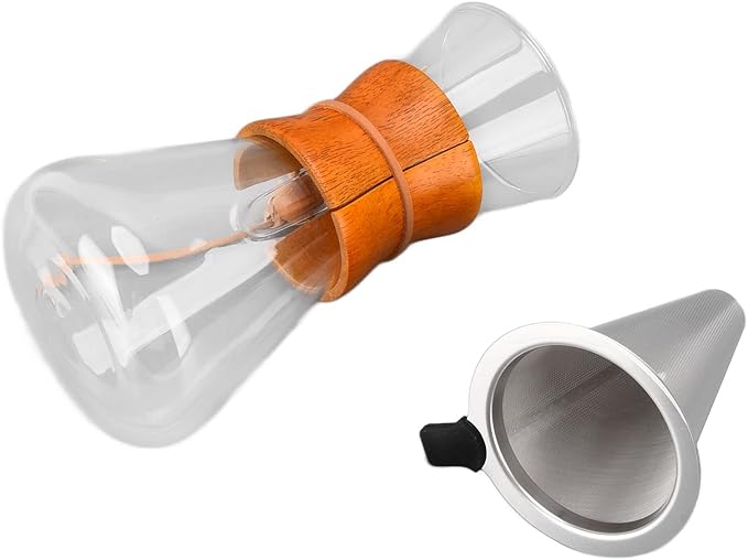 Pour Over Coffee Maker, Custom Pour Over Coffee Dripper Stainless Steel Filter, for Home, Office Supplies, Drip Maker