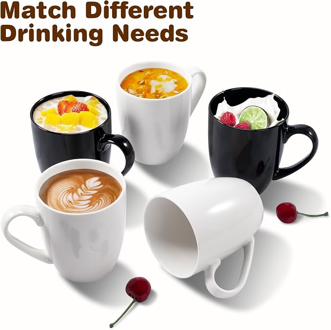 Urbanstrive 16 oz Large Coffee Mug with Handle Tea Cup Novelty Coffee Cup Idea Gift for Men Women Office Work, White (White) - Image 7