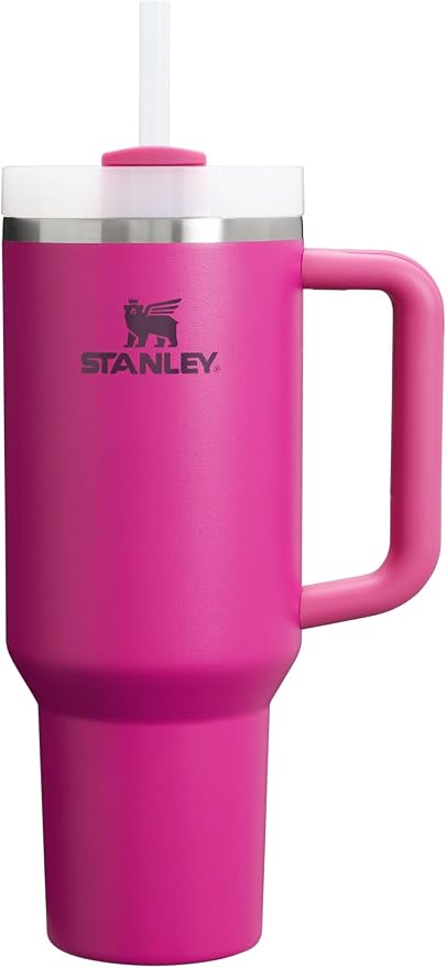STANLEY Quencher H2.0 Flow State Tumbler, 40 oz, Fuchsia | Handle and Straw | 3-Position Lid | Cup Holder Compatible for Travel | Insulated Stainless Steel Cup | BPA-Free by Unknown