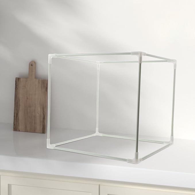 Bread Proofing Box Support Frame Preserves Dough Dough Bread for Hollow Cube Shape White Plastic Material Thermal Boxes Pizza for Bakery Parties - Image 6