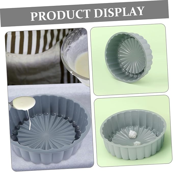 Ciieeo 2pcs Round Silicone Cake Charlotte Baking Pans for Cheesecake Brownie Tart and Flan Non Stick Kitchen Essential - Image 8