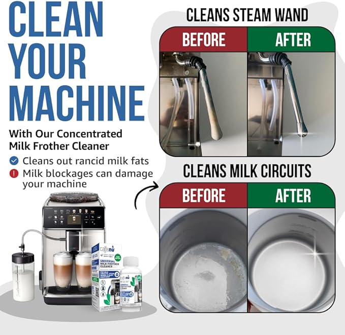 Universal Milk Frother Cleaner 200ml - For Milk Circuits, Steam Wands & Equipment - 7 Doses - Just Add Water