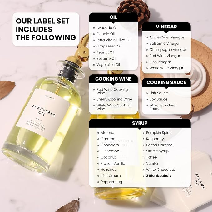 Molimoli Glass Oil Dispenser Bottle for Kitchen, Weighted Pourer, Olive Oil Cruet | 350ml, Set of 1 - Image 4