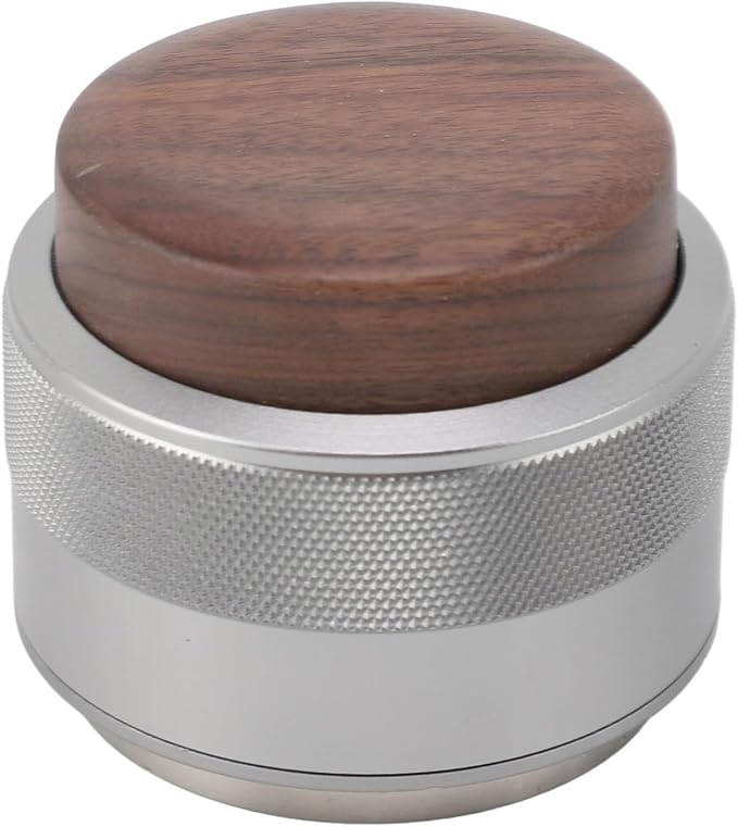 Coffee Distributor and Tamper, Dual Head Coffee Leveler Fits for Portafilter, Espresso Hand Tamper, Professional Adjustable Depth Espresso Hand Tamper(58mmsilver)