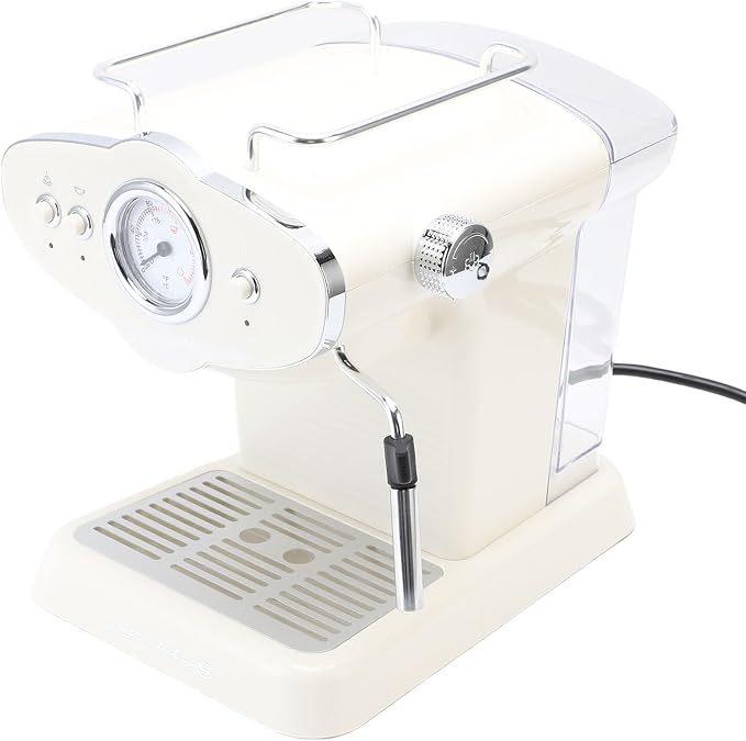 Jiawu Coffee Machine, 15 Bar Semi Automatic Coffee Maker, Steam Machine with Milk Frother Steam Wand for Cappuccino Latte Home Office Use (US Plug) - Image 2