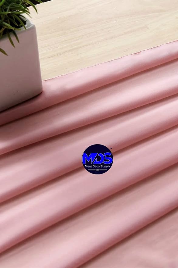 MDS Pack of 20 | Dusty Rose | 10ft Chiffon Table Runner 29x120 Inches Long Romantic Rustic Sheer Gauze Runner for Wedding Bridal Shower Birthday Banquets Engagement Spring Easter Boho Decorations - Image 8