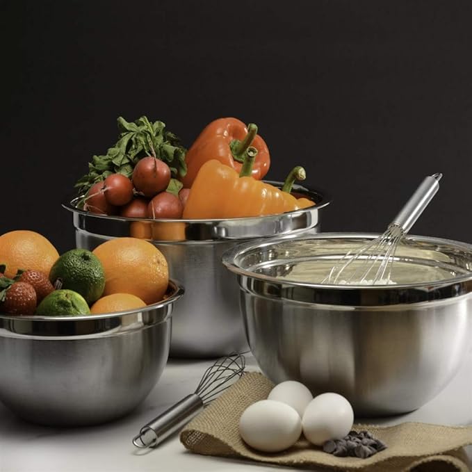 Deep Professional Quality Stainless Steel Mixing Bowl For Serving, Mixing Cooking and or Baking-14.5 Quart, 1192