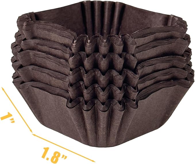 qiqee Square Cupcake Liners, 500 Count, Coffee,Standard Size - Image 6