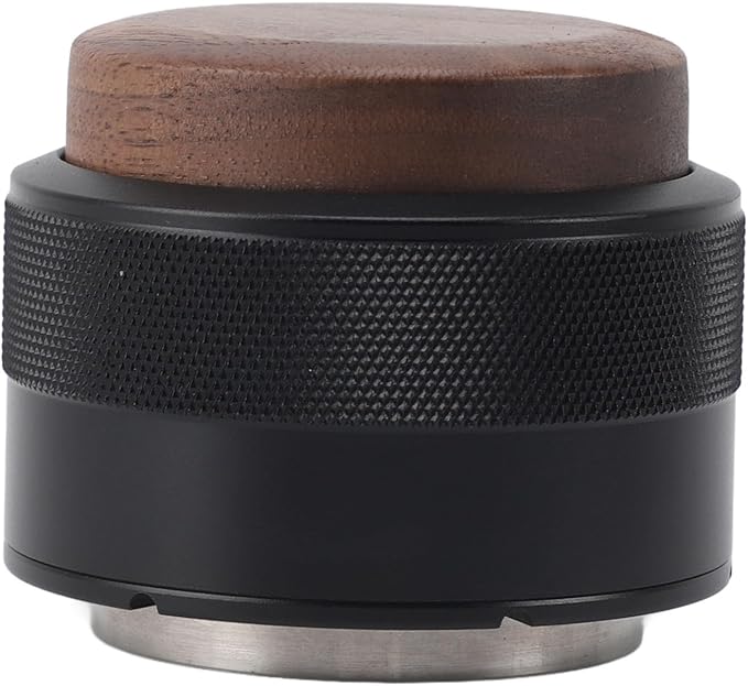 Coffee Distributor and Tamper, Dual Head Coffee Leveler Fits for Portafilter, Espresso Hand Tamper, Professional Adjustable Depth Espresso Hand Tamper(58mmblack)