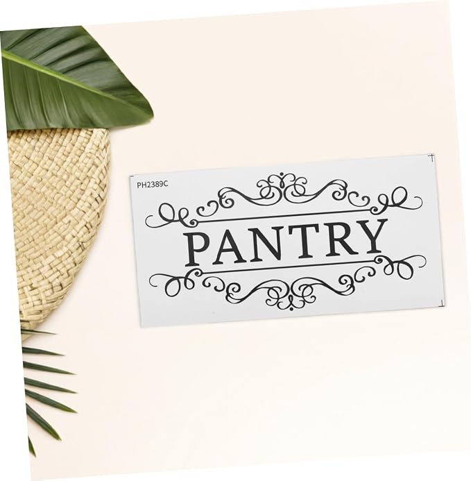 SOLUSTRE Pantry Room Wall Sticker Set 4pcs Removable Door Decal Vintage Style Decor for Pantry PVC Material - Image 6