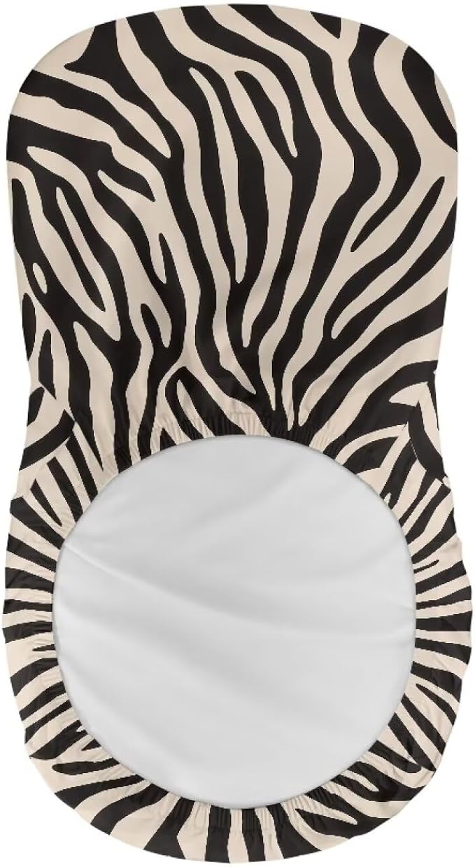 Zebra Stripe Bar Stool Covers High Stool Chair Cover for Party Kitchen Club, Reusable Waterproof 2 Pcs Bar Stool Covers Decorative Covers - Image 5