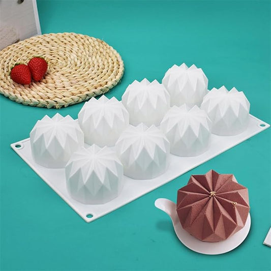 mostsom 3D Diamond Chocolate Cookie Molds Chocolate Cover Cookie Silicone Molds for Candy Mini Cakes Jelly Baking (Diamond I1_11.6x6.88x1.72inch)