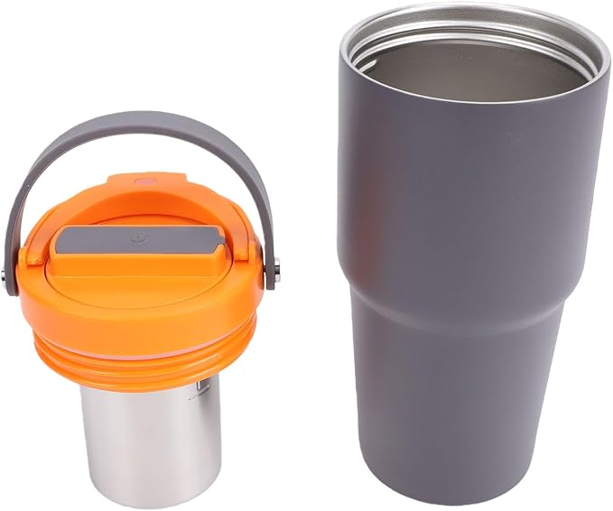 Focket Portable Coffee Maker, 600ml Insulated Stainless Steel Electric Coffee Extraction Mug Battery Operated Maker Cordless with USB Charging Safety Protection for - Image 8