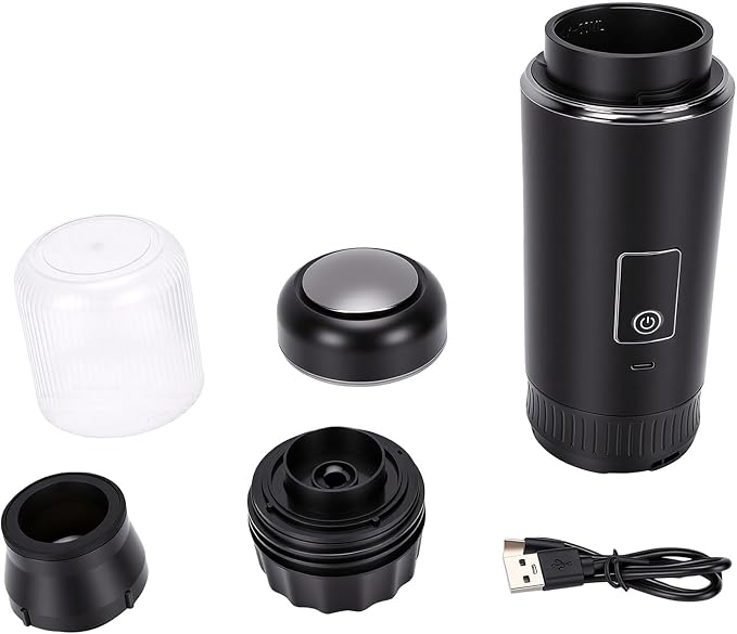 Jiawu Travel Coffee Maker Portable Electric Machine for Home Office, Lightweight Compact Design, 200ml Capacity, 7800mAh Battery - Image 6